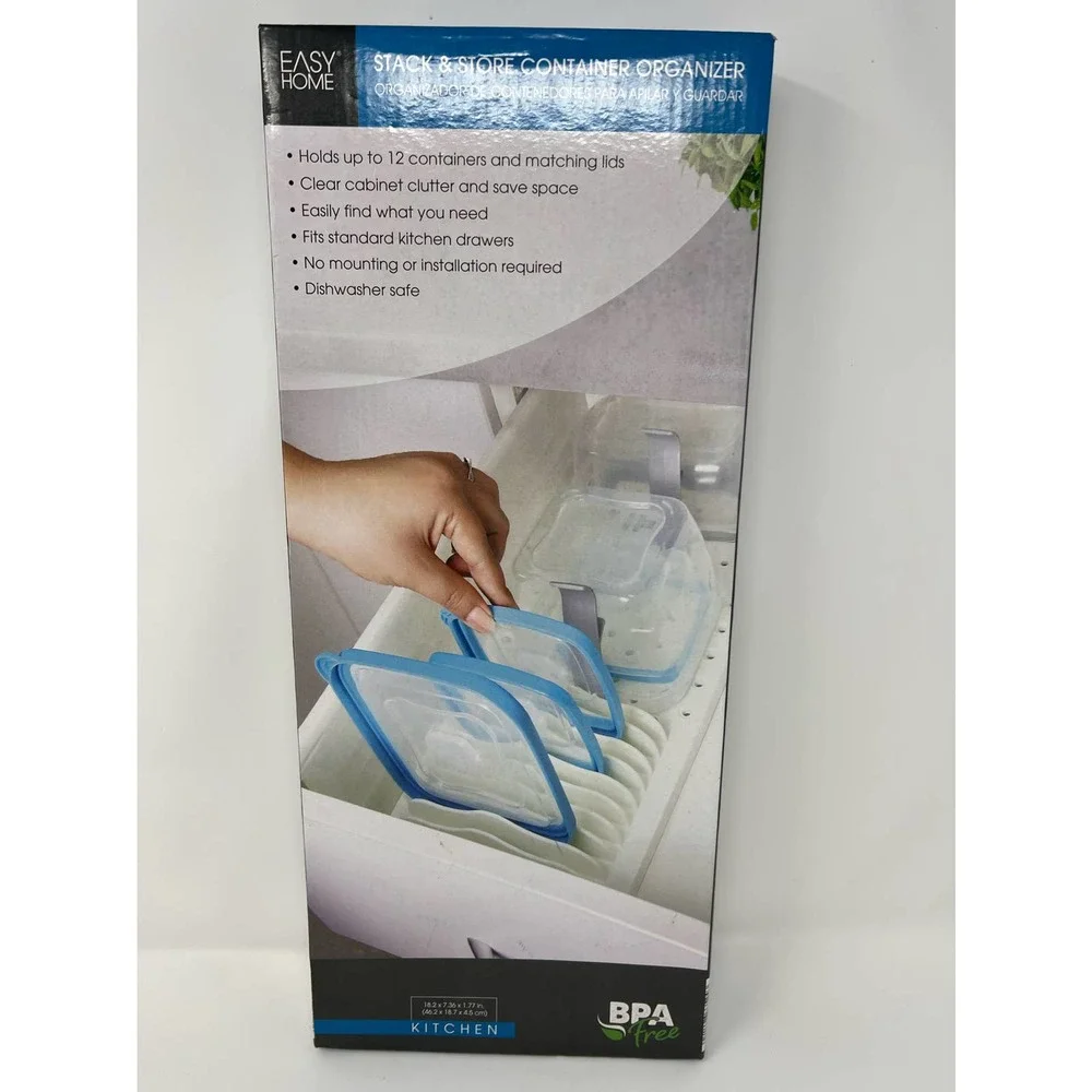 Easy‎ Home Stack & Store Container Organizer New in Box